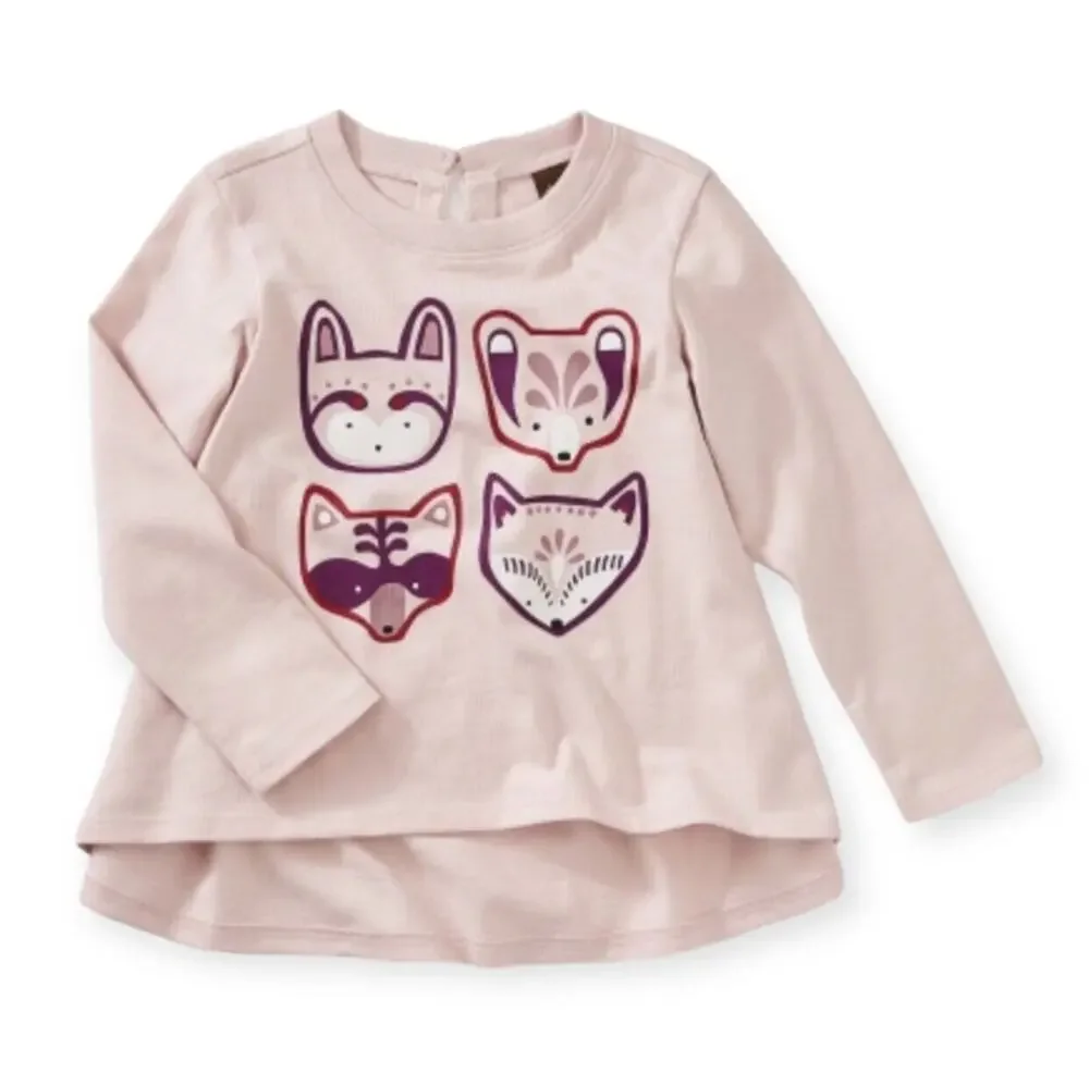 🆕 Tea Collection NWT Darling Critters Twirl Tee. 3-6 Months.